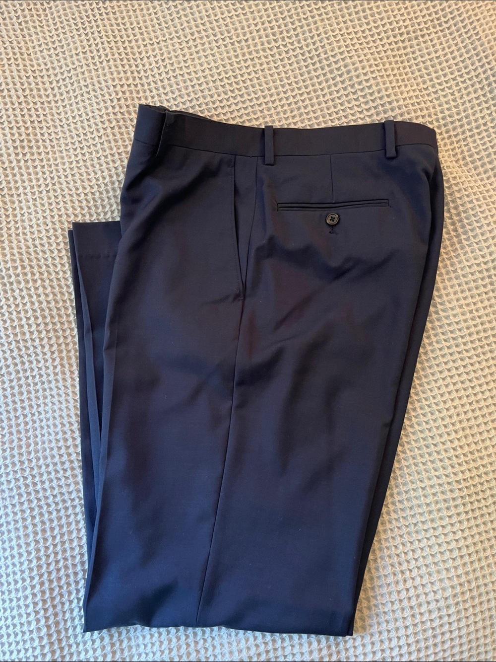 Michael Kors Men's Navy Dress Pants - Classic Tailored Trousers
